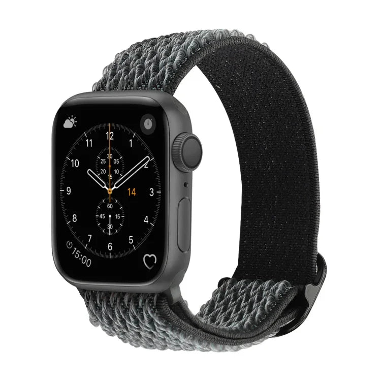 Bracelets de rechange en nylon texturé ondulé pour Apple Watch Series, 7 45mm / 6 & SE & 5 & 4 44mm / 3 & 2 & 1 42mm, 7 41mm / 6 & SE & 5 & 4 40mm / 3 & 2 & 1 38mm