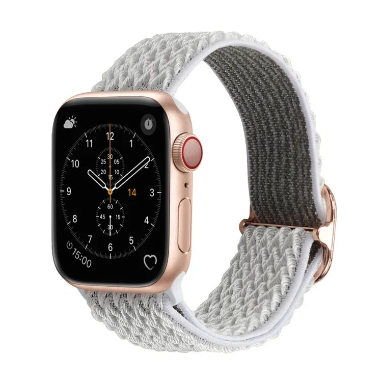 Bracelets de rechange en nylon texturé ondulé pour Apple Watch Series, 7 45mm / 6 & SE & 5 & 4 44mm / 3 & 2 & 1 42mm, 7 41mm / 6 & SE & 5 & 4 40mm / 3 & 2 & 1 38mm