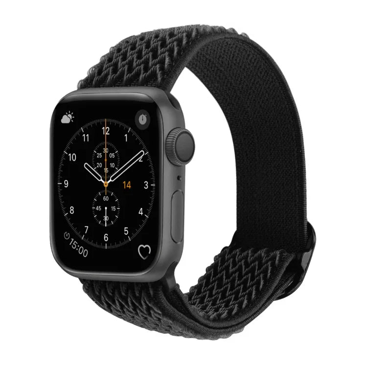 Bracelets de rechange en nylon texturé ondulé pour Apple Watch Series, 7 45mm / 6 & SE & 5 & 4 44mm / 3 & 2 & 1 42mm, 7 41mm / 6 & SE & 5 & 4 40mm / 3 & 2 & 1 38mm