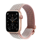 Bracelets de rechange en nylon texturé ondulé pour Apple Watch Series, 7 45mm / 6 & SE & 5 & 4 44mm / 3 & 2 & 1 42mm, 7 41mm / 6 & SE & 5 & 4 40mm / 3 & 2 & 1 38mm