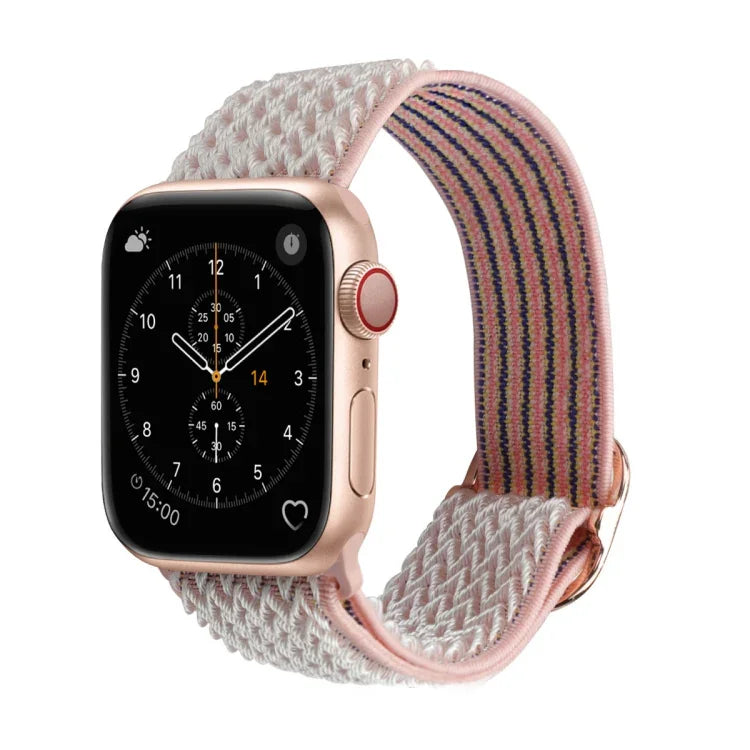 Bracelets de rechange en nylon texturé ondulé pour Apple Watch Series, 7 45mm / 6 & SE & 5 & 4 44mm / 3 & 2 & 1 42mm, 7 41mm / 6 & SE & 5 & 4 40mm / 3 & 2 & 1 38mm