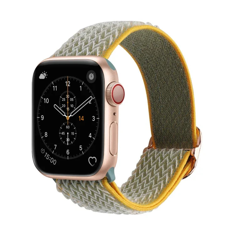 Bracelets de rechange en nylon texturé ondulé pour Apple Watch Series, 7 45mm / 6 & SE & 5 & 4 44mm / 3 & 2 & 1 42mm, 7 41mm / 6 & SE & 5 & 4 40mm / 3 & 2 & 1 38mm