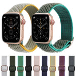 Bracelets de rechange en nylon texturé ondulé pour Apple Watch Series, 7 45mm / 6 & SE & 5 & 4 44mm / 3 & 2 & 1 42mm, 7 41mm / 6 & SE & 5 & 4 40mm / 3 & 2 & 1 38mm