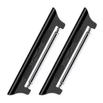 2 bracelets de montre connectée en acier inoxydable avec connecteur acoustique, largeur : 22 mm, pour Apple Watch Series 6 et SE et 5 et 4 (40 mm) / 3 et 2 et 1 (38 mm), largeur : 22 mm, pour Apple Watch (40 mm / 38 mm)