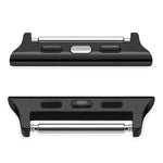 2 bracelets de montre connectée en acier inoxydable avec connecteur acoustique, largeur : 22 mm, pour Apple Watch Series 6 et SE et 5 et 4 (40 mm) / 3 et 2 et 1 (38 mm), largeur : 22 mm, pour Apple Watch (40 mm / 38 mm)
