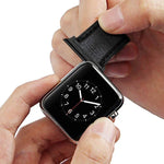 2 bracelets de montre connectée en acier inoxydable avec connecteur acoustique, largeur : 22 mm, pour Apple Watch Series 6 et SE et 5 et 4 (40 mm) / 3 et 2 et 1 (38 mm), largeur : 22 mm, pour Apple Watch (40 mm / 38 mm)