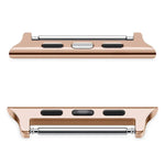 2 bracelets de montre en acier inoxydable avec connecteur acoustique, largeur : 22 mm, pour Apple Watch Series 6 & SE & 5 & 4 44 mm / 3 & 2 & 1 42 mm, largeur : 22 mm, pour Apple Watch 44 mm / 42 mm