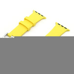 Bracelet de remplacement en silicone à boucle argentée, pour Apple Watch Series 7 41 mm / & 6 & SE & 5 & 4 40 mm, pour Apple Watch Series 7 45 mm / & 6 & SE & 5 & 4 44 mm