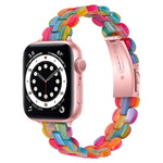 Bracelet de montre de remplacement en résine ovale, pour Apple Watch Series 7 41mm / & 6 & SE & 5 & 4 40mm, pour Apple Watch Series 7 45mm / & 6 & SE & 5 & 4 44mm
