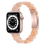 Bracelet de montre de remplacement en résine ovale, pour Apple Watch Series 7 41mm / & 6 & SE & 5 & 4 40mm, pour Apple Watch Series 7 45mm / & 6 & SE & 5 & 4 44mm