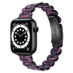 Bracelet de montre de remplacement en résine ovale, pour Apple Watch Series 7 41mm / & 6 & SE & 5 & 4 40mm, pour Apple Watch Series 7 45mm / & 6 & SE & 5 & 4 44mm
