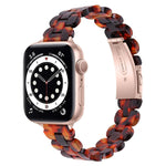 Bracelet de montre de remplacement en résine ovale, pour Apple Watch Series 7 41mm / & 6 & SE & 5 & 4 40mm, pour Apple Watch Series 7 45mm / & 6 & SE & 5 & 4 44mm