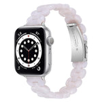 Bracelet de montre de remplacement en résine ovale, pour Apple Watch Series 7 41mm / & 6 & SE & 5 & 4 40mm, pour Apple Watch Series 7 45mm / & 6 & SE & 5 & 4 44mm