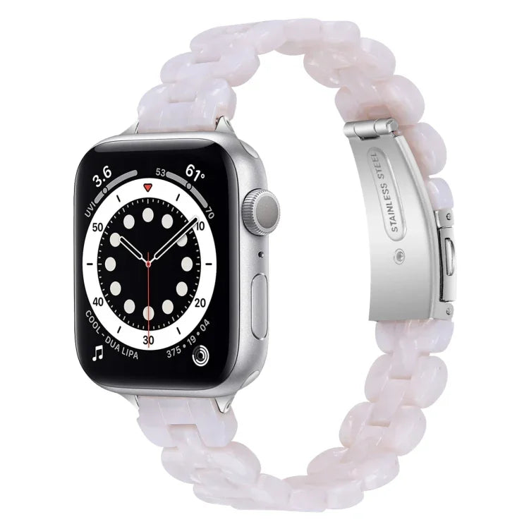 Bracelet de montre de remplacement en résine ovale, pour Apple Watch Series 7 41mm / & 6 & SE & 5 & 4 40mm, pour Apple Watch Series 7 45mm / & 6 & SE & 5 & 4 44mm