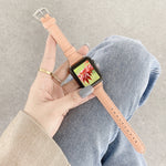 Bracelet de rechange en cuir texture crocodile, pour Apple Watch Series 7 41mm / & 6 & SE & 5 & 4 40mm, pour Apple Watch Series 7 45mm / & 6 & SE & 5 & 4 44mm