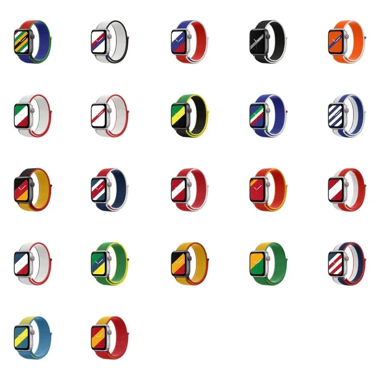 Bracelets de rechange International Series Loopback pour Apple Watch Series, 7 45mm / 6 & SE & 5 & 4 44mm / 3 & 2 & 1 42mm, 7 41mm / 6 & SE & 5 & 4 40mm / 3 & 2 & 1 38mm
