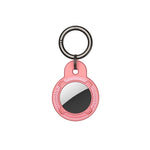 Coque antichute ronde en fibre de carbone avec anneau porte-clés pour AirTag 2e génération / AirTag 1re génération