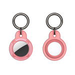 Coque antichute ronde en fibre de carbone avec anneau porte-clés pour AirTag 2e génération / AirTag 1re génération