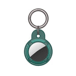 Coque antichute ronde en fibre de carbone avec anneau porte-clés pour AirTag 2e génération / AirTag 1re génération