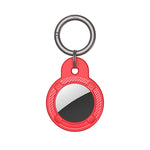 Coque antichute ronde en fibre de carbone avec anneau porte-clés pour AirTag 2e génération / AirTag 1re génération