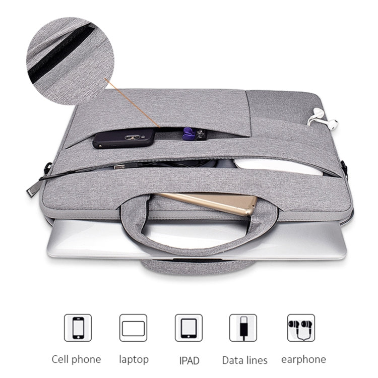 Sac à bandoulière portable en tissu Oxford + nylon ND05SDJ, 13,3 pouces, 14,1-15,4 pouces, 15,6 pouces