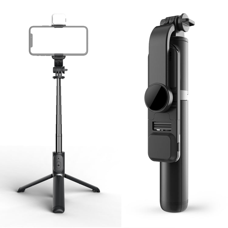 Trépied perche à selfie Bluetooth Q02S avec lumière de remplissage, support téléphone portable, Q02S (noir), Q02S (blanc)