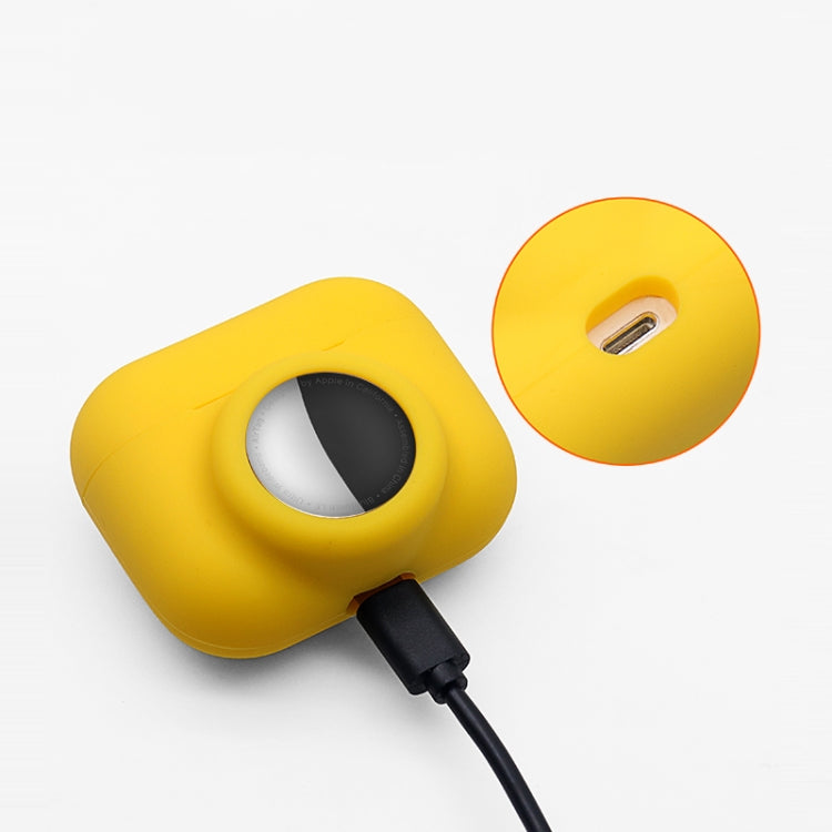 Étui de protection antichoc 2 en 1 en silicone à couverture complète, pour AirPods Pro / AirTag