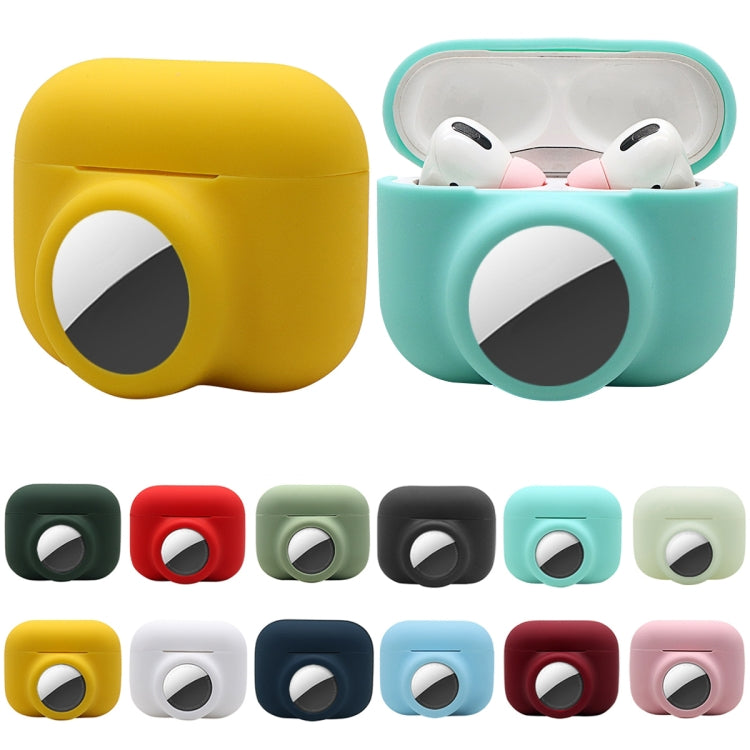 Étui de protection antichoc 2 en 1 en silicone à couverture complète, pour AirPods Pro / AirTag