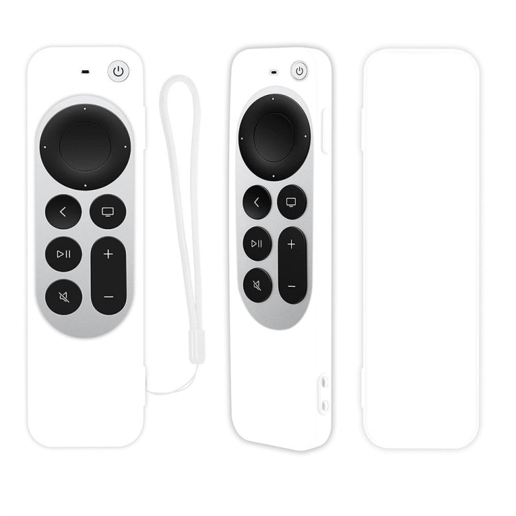 Coque de protection en silicone avec corde pour télécommande Siri Apple TV 4K 4e génération
