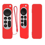 Coque de protection en silicone avec corde pour télécommande Siri Apple TV 4K 4e génération