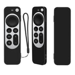 Coque de protection en silicone avec corde pour télécommande Siri Apple TV 4K 4e génération