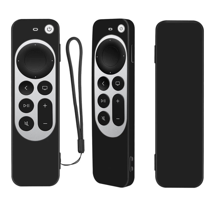 Coque de protection en silicone avec corde pour télécommande Siri Apple TV 4K 4e génération