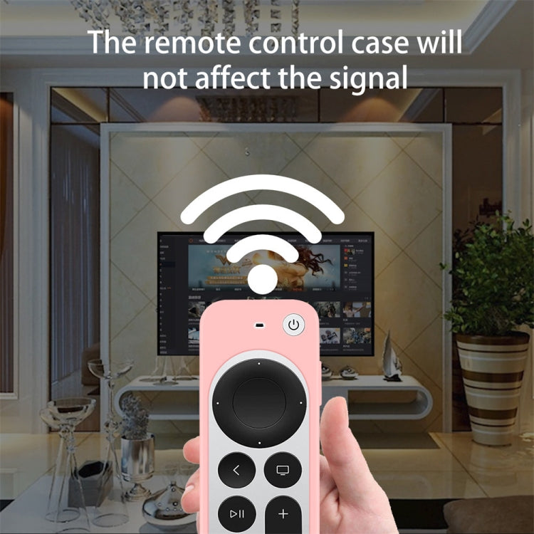 Coque de protection en silicone avec corde pour télécommande Siri Apple TV 4K 4e génération