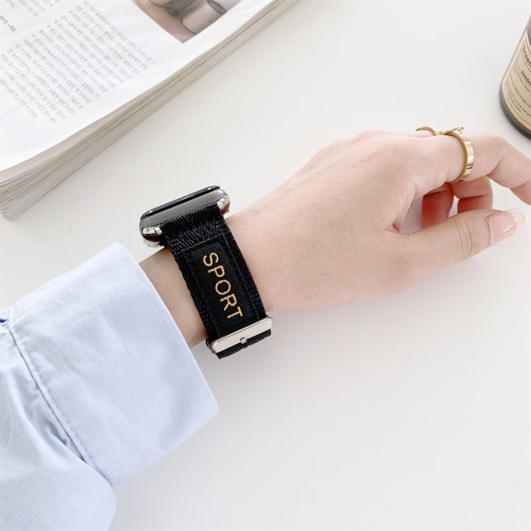 Bracelet de montre de remplacement en nylon, pour Apple Watch Series 7 41mm / & 6 & SE & 5 & 4 40mm, pour Apple Watch Series 7 45mm / & 6 & SE & 5 & 4 44mm