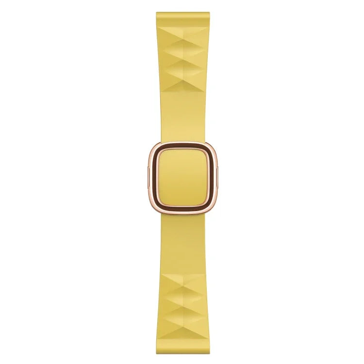 Modern Style Silicone Replacement Strap Watchband For Apple Watch Series 6 & SE & 5 & 4 40mm / 3 & 2 & 1 38mm, Black Buckle, Rose Gold Buckle, Silver Buckle