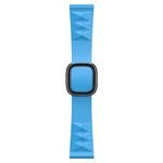 Modern Style Silicone Replacement Strap Watchband For Apple Watch Series 6 & SE & 5 & 4 44mm / 3 & 2 & 1 42mm, Black Buckle, Rose Gold Buckle, Silver Buckle