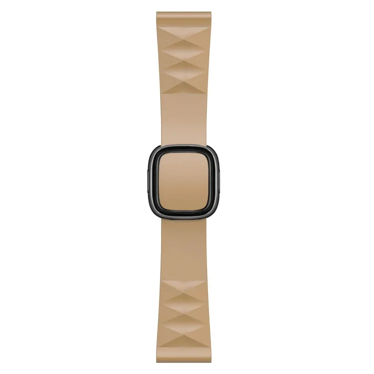 Modern Style Silicone Replacement Strap Watchband For Apple Watch Series 6 & SE & 5 & 4 44mm / 3 & 2 & 1 42mm, Black Buckle, Rose Gold Buckle, Silver Buckle