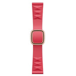 Modern Style Silicone Replacement Strap Watchband For Apple Watch Series 6 & SE & 5 & 4 44mm / 3 & 2 & 1 42mm, Black Buckle, Rose Gold Buckle, Silver Buckle