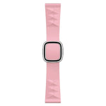 Modern Style Silicone Replacement Strap Watchband For Apple Watch Series 6 & SE & 5 & 4 44mm / 3 & 2 & 1 42mm, Black Buckle, Rose Gold Buckle, Silver Buckle