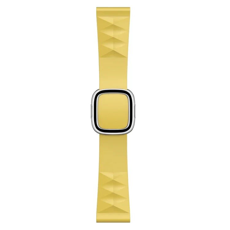 Modern Style Silicone Replacement Strap Watchband For Apple Watch Series 6 & SE & 5 & 4 44mm / 3 & 2 & 1 42mm, Black Buckle, Rose Gold Buckle, Silver Buckle