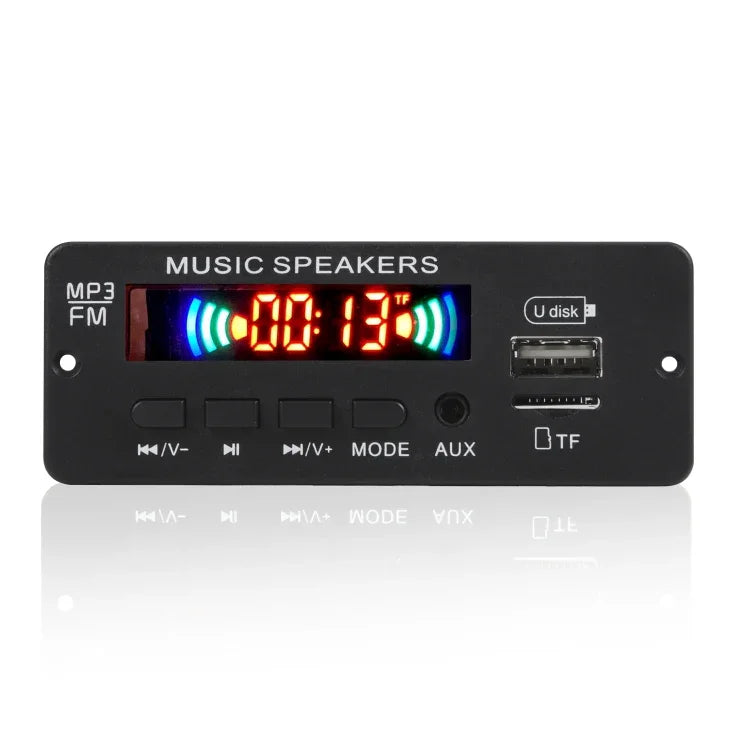 JX-808BT Autoradio Lecteur MP3 Décodeur 12V avec Radio FM USB, Bluetooth / Télécommande / Enregistrement, JX-808BT