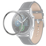 Anneau de lunette texturé Smart Watch Wave, pour Samsung Galaxy Watch 3 41 mm, pour Samsung Galaxy Watch 3 45 mm