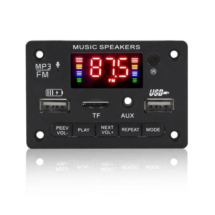 JX-810BT – Carte décodeur audio MP3 12 V pour voiture, radio FM, USB, avec Bluetooth/télécommande/enregistrement, JX-810BT