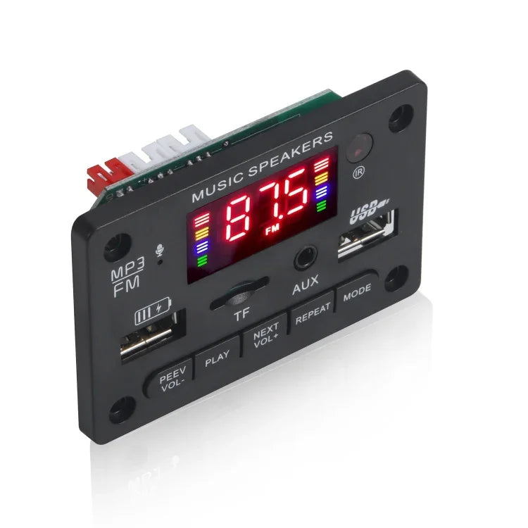 JX-810BT – Carte décodeur audio MP3 12 V pour voiture, radio FM, USB, avec Bluetooth/télécommande/enregistrement, JX-810BT