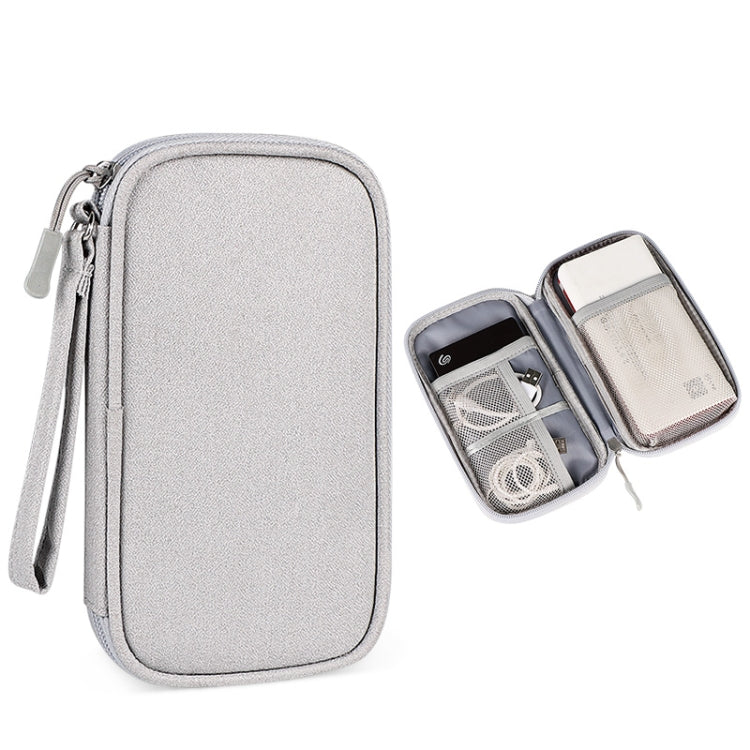 SM03 Sac de rangement multifonctionnel pour accessoires numériques avec cordon, 19x11x3.5cm (Bleu Marine), 19x11x3.5cm (Gris), 19x11x3.5cm (Rose), 19x11x3.5cm (Noir)