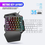 Ensemble clavier souris HXSJ P8+V100+J900 + clavier une main + souris de jeu programmable, P8+V100+A883
