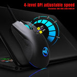 Ensemble clavier souris HXSJ P8+V100+J900 + clavier une main + souris de jeu programmable, P8+V100+A883
