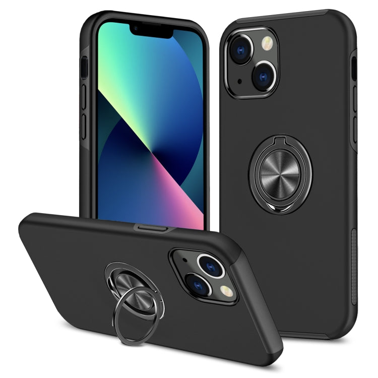 PC + TPU Shockproof Magnetic Protective Case with Invisible Ring Holder, For iPhone 13 mini, For iPhone 13, For iPhone 13 Pro, For iPhone 13 Pro Max
