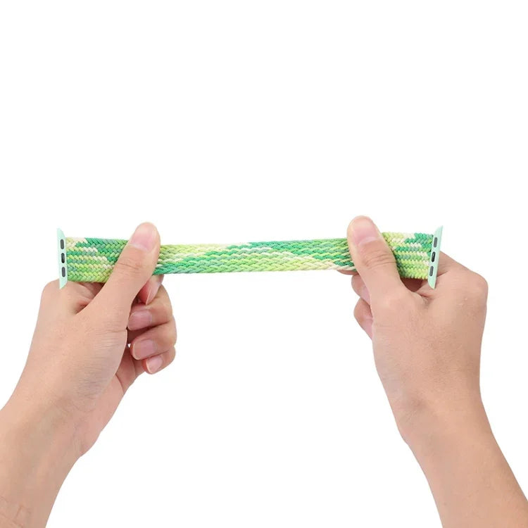 Bracelet de rechange en nylon tissé à boucle unique, taille : XS 135 mm pour Apple Watch Series 6 & SE & 5 & 4 44 mm / 3 & 2 & 1 42 mm, XS 135 mm 44 mm / 42 mm