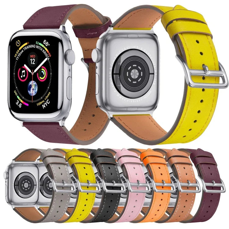 Bracelet de montre de remplacement en cuir pour petite taille, pour Apple Watch Series 7 41 mm / & 6 & SE & 5 & 4 40 mm, pour Apple Watch Series 7 45 mm / & 6 & SE & 5 & 4 44 mm